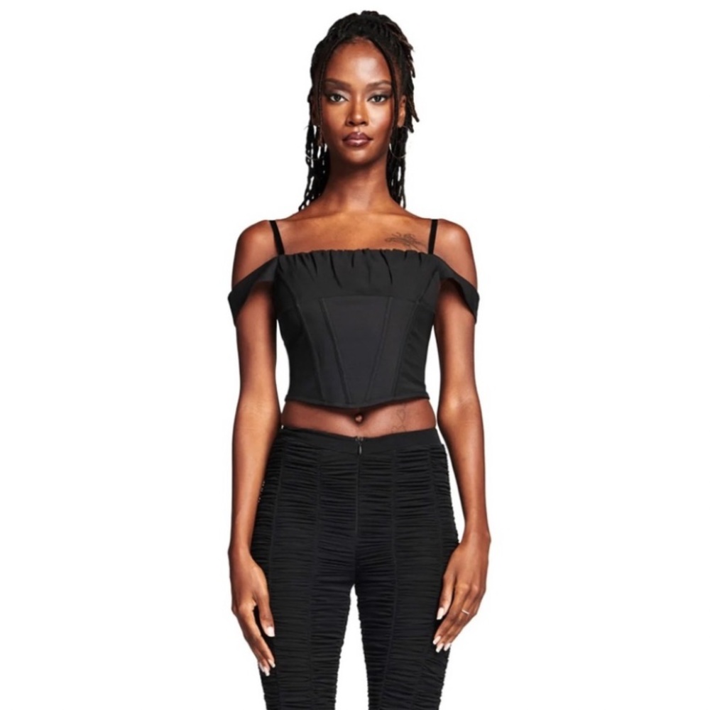 I AM GIA Black Corset Top - Picture 5 of 14